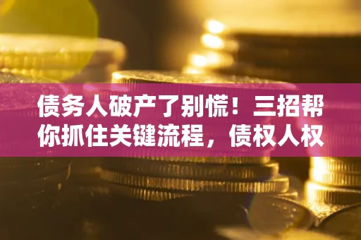 济南债务人破产了别慌！三招帮你抓住关键流程，债权人权益不再缩水