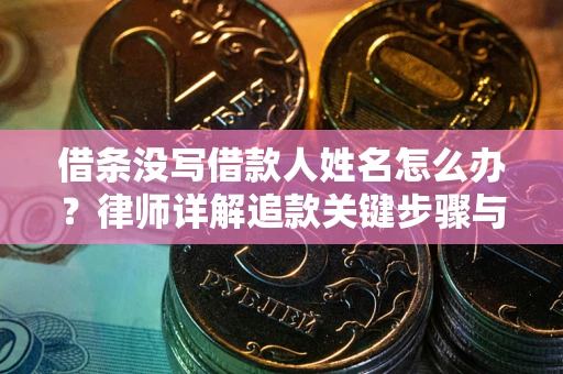 济南借条没写借款人姓名怎么办？律师详解追款关键步骤与证据链构建