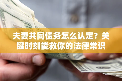 济南夫妻共同债务怎么认定？关键时刻能救你的法律常识